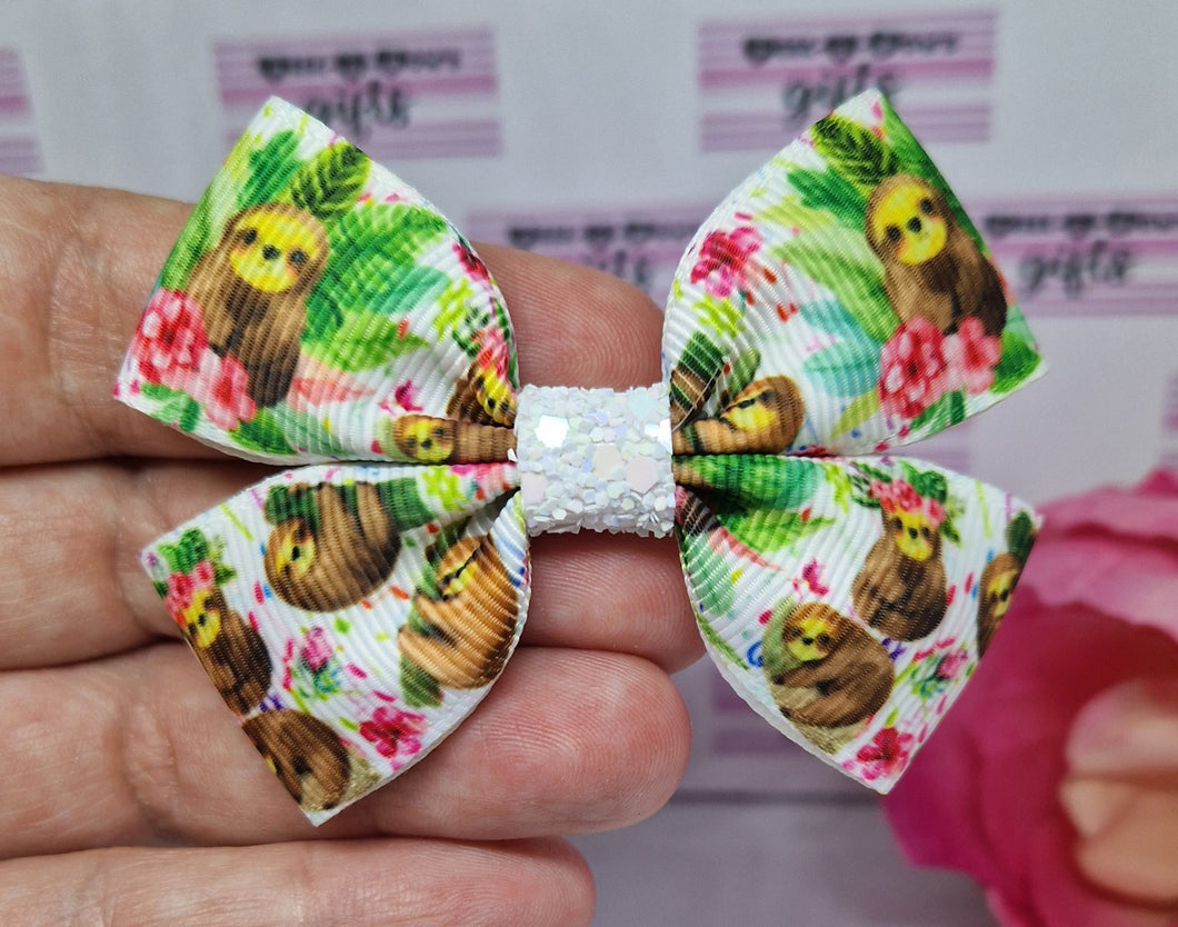 Sloths ribbon bow