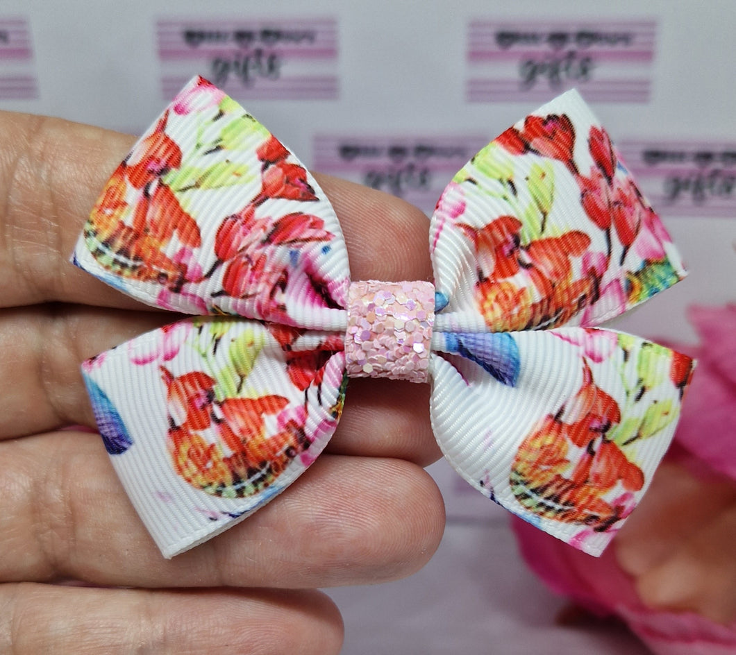 Ted b floral ribbon bow