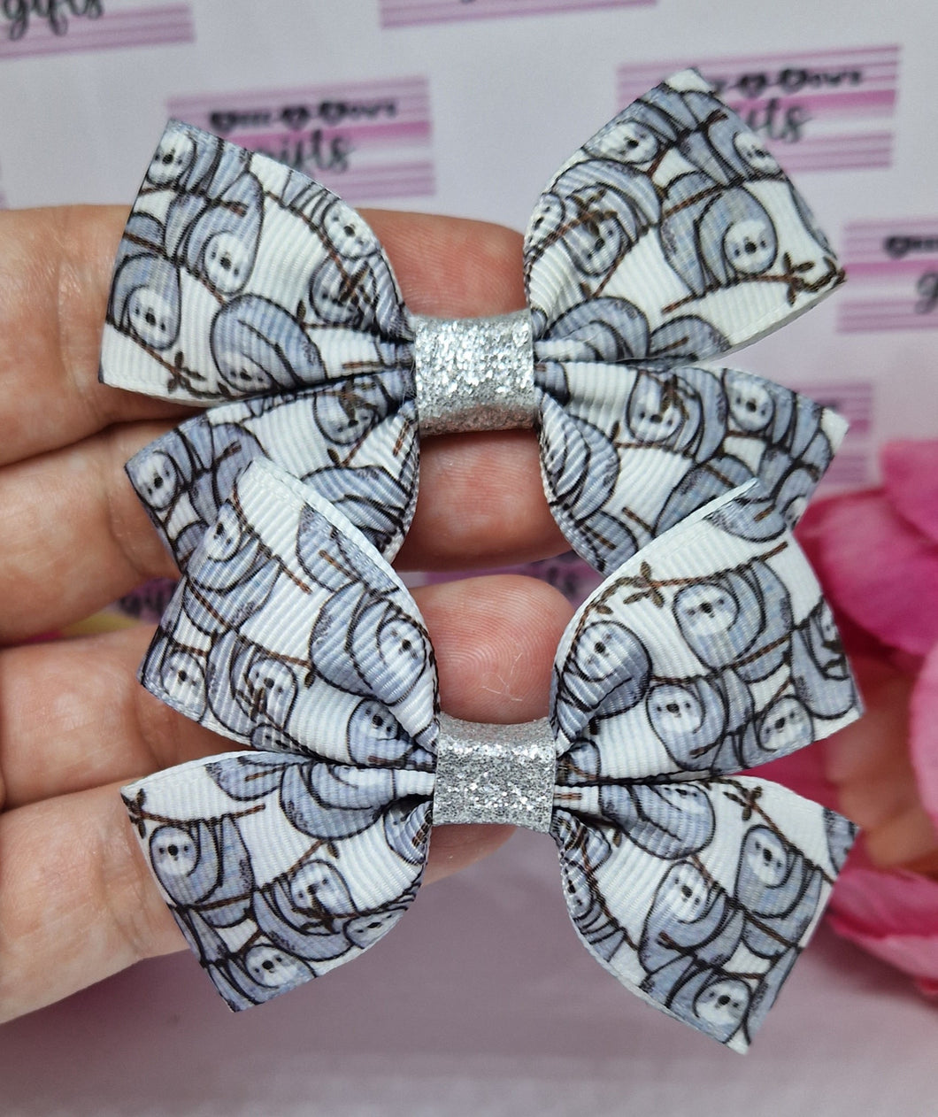 Sloths ribbon bow