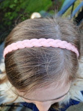 Load image into Gallery viewer, Baby pink plaited headband
