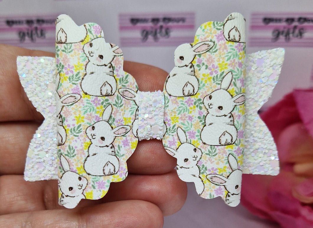 Rainbow floral bunnies