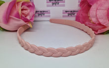 Load image into Gallery viewer, Baby pink plaited headband
