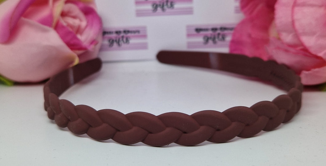 Cinnamon plaited headband