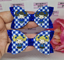 Load image into Gallery viewer, Blue gingham girls
