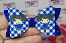 Load image into Gallery viewer, Blue gingham girls
