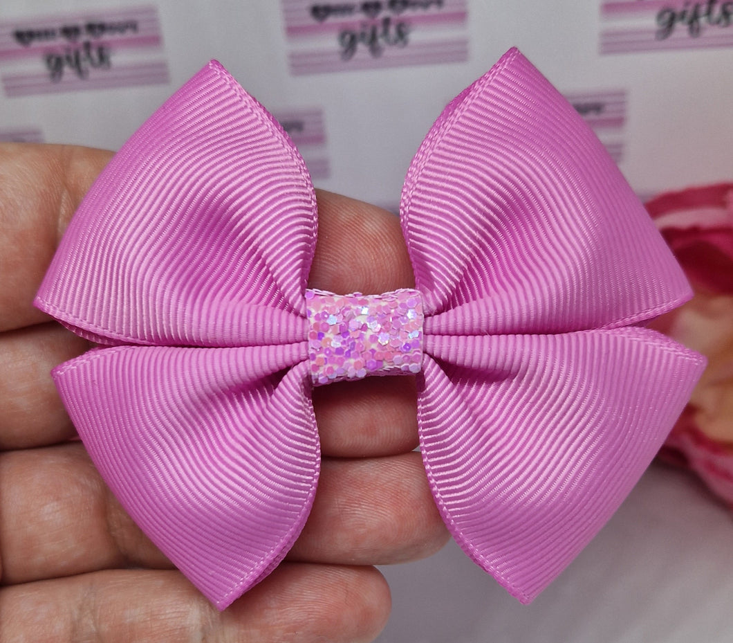 Medium rose bloom ribbon bow