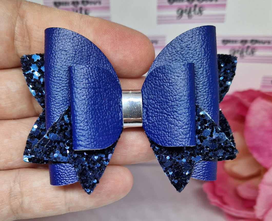 Navy double bow