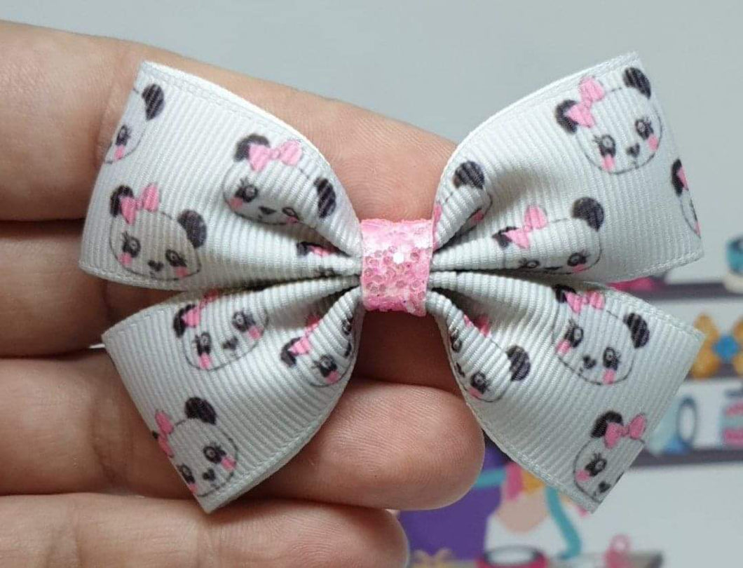 Panda ribbon bow